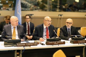 Director of the UN Office of Counter-Terrorism, Under Secretary-General  Vladimir Voronkov presents the project “Preventing and combatting the illicit trafficking of small-arms and light weapons and their illicit supply to terrorists” – addressing the terrorism-arms-crime nexus.