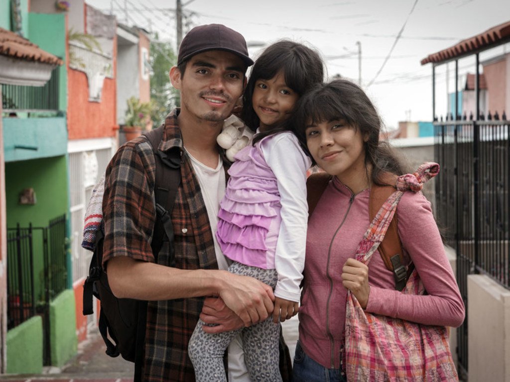 عائلة مهاجرة لعبت دور البطولة في أحد مقاطع الفيديو الرئيسية لحملة المنظمة الدولية للهجرة في المكسيك.