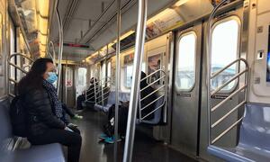 Le métro de New York pendant la pandémie de Covid-19.