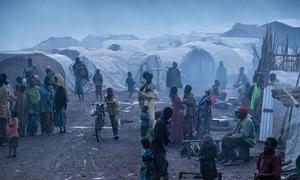 Personnes déplacées au camp de Loda à Fataki, dans la province d'Ituri, en République démocratique du Congo.