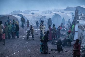 نازحون داخليا في مخيم لودا للنازحين داخليا في فاتاكي، مقاطعة إيتوري، جمهورية الكونغو الديمقراطية.