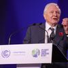 David Attenborough prend la parole lors de la cérémonie d'ouverture de la conférence COP26 sur le changement climatique à Glasgow en novembre 2021.