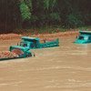 Inundaciones en la localidad china de Shaoguan durante las lluvias extremas caídas en julio de 2021.