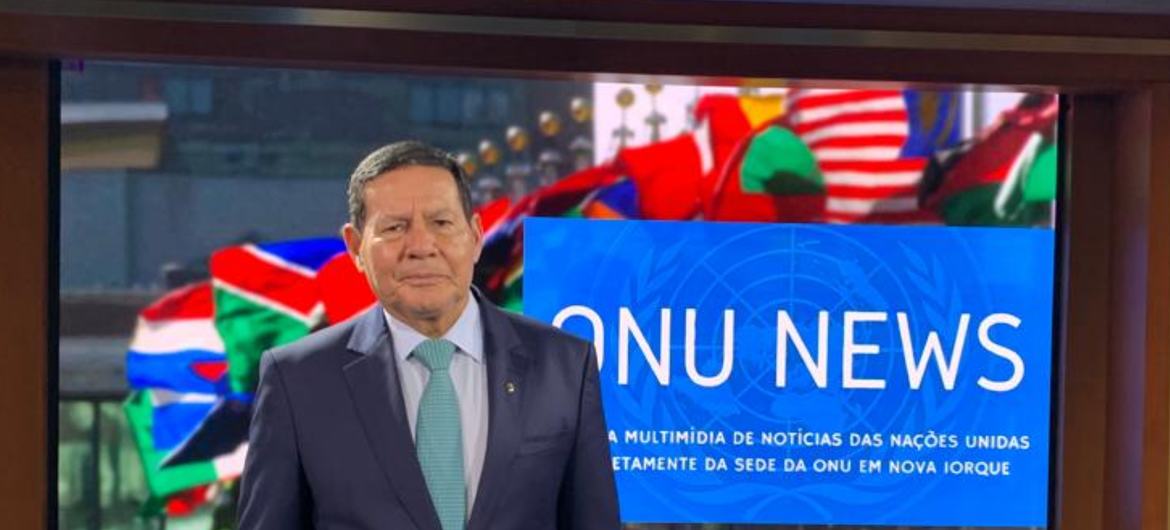Hamilton Mourão esteve na ONU para participar de reunião no Conselho de Segurança