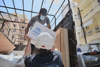 ACNUR y sus socios prestando apoyo a los residentes de Beirut afectados por la explosión.