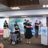 联合国驻地协调员卡迈勒·马尔霍特拉在越南新冠疫情应对活动上发表讲话。