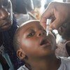Campaña de vacunación contra la polio en Angola.