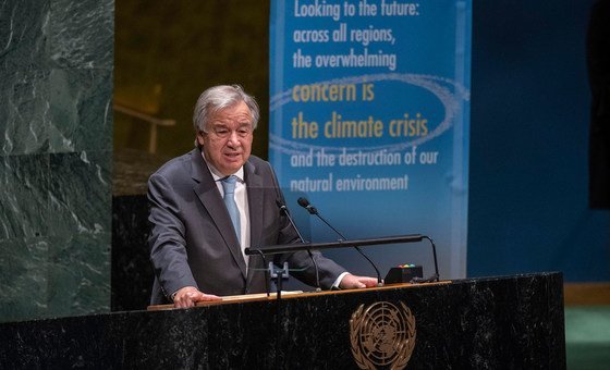 Secretário-geral, António Guterres, discursou no evento que marcou os 75 anos da ONU