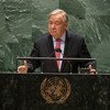 Secretário-Geral da ONU, António Guterres, discursa na abertura da 76ª sessão de alto nível da Assembleia Geral 