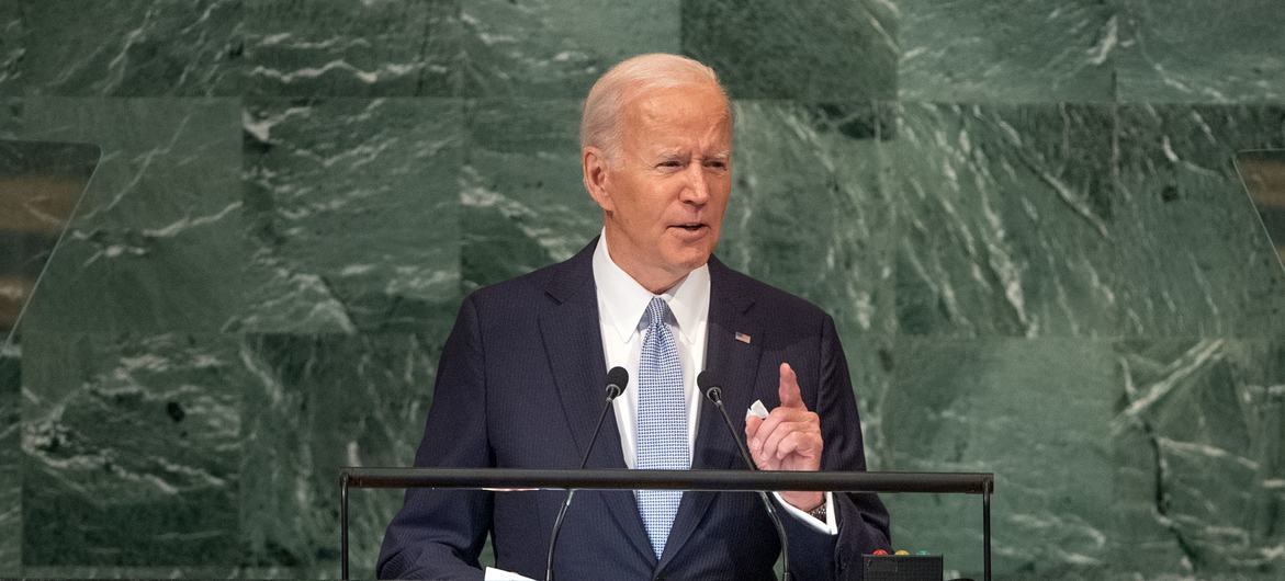 Le Président des Etats-Unis, Joe Biden, au débat général de l'Assemblée générale des Nations Unies.
