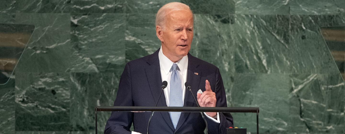 President Joseph R. Biden of the United States of America addresses the general debate of the General Assembly’s seventy-seventh session.