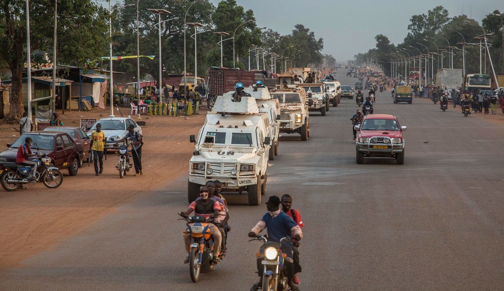 La MINUSCA a déployé des unités de police dans la capitale de la République centrafricaine, Bangui, et aux alentours après des attaques par des groupes armés au nord-ouest de la ville. (archives)