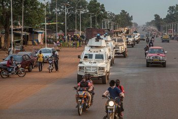 مينوسكا تنشر وحدات من الشرطة في عاصمة جمهورية أفريقيا الوسطى وضواحيها وذلك عقب الهجمات التي نفذتها مجموعات مسلحة في شمال غرب المدينة.