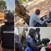 In Burkina Faso, frontline officers carried out checks at suspected smuggling hotspots. 