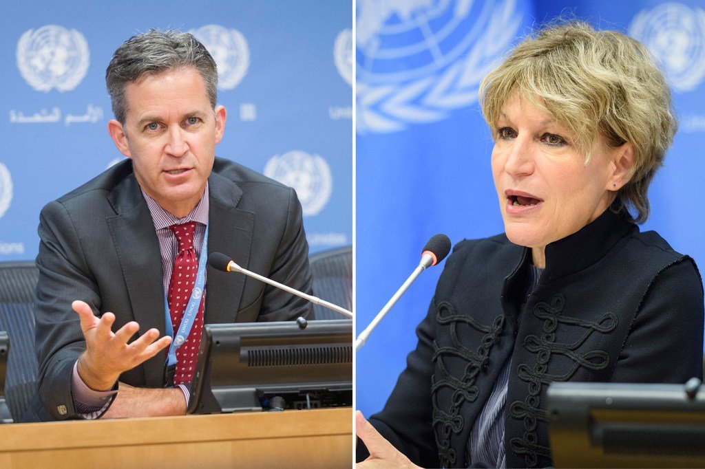 David Kaye, Rapporteur spécial des Nations Unies sur la liberté d'expression, et Agnès Callamard, Rapporteure spéciale des Nations Unies sur les exécutions sommaires et les exécutions extrajudiciaires