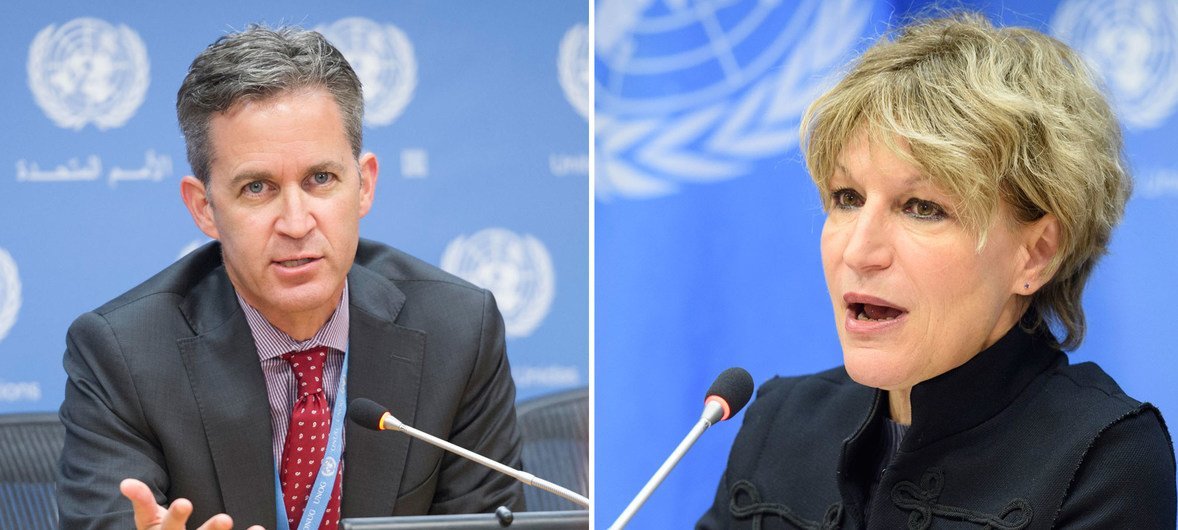 David Kaye (left) and Agnes Callamard are among the experts who issued the statement. Respectively, they are the Special Rapporteur on the Promotion and Protection of the Right to Freedom of Opinion and Expression, and the Special Rapporteur on extrajudic