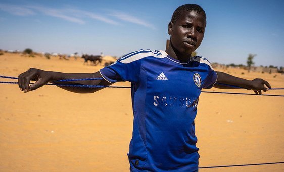 Eighteen-year-old Cherif was forced to flee his village in northern Nigeria to Niger four years ago. 