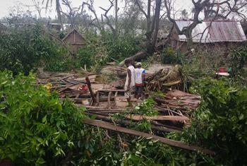 الأضرار الناجمة عن الإعصار المداري باتسيراي في الساحل الشرقي لمدغشقر.