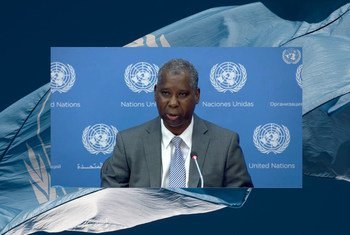 联合国大会第七十四届会议主席班迪举行在线新闻发布会。