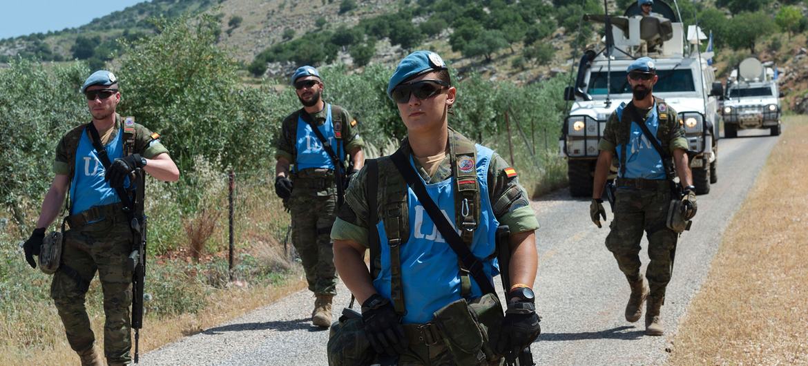 El contigente español de UNIFIL patrulla la frontera entre Israel y el Líbano.