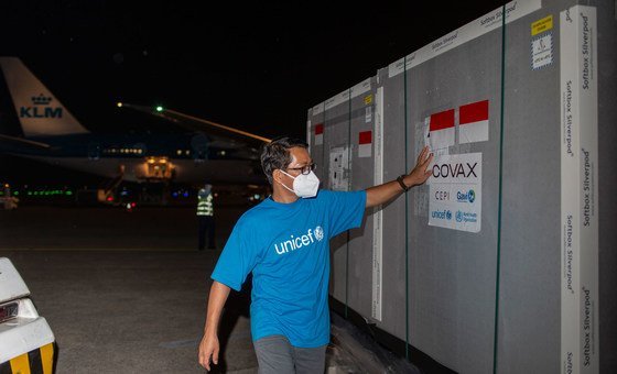 The first COVID-19 vaccines provided under the COVAX  Facility arrived in Indonesia in March, 2021.