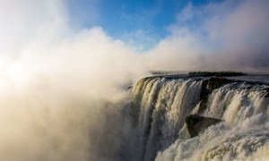 The Iguazú Falls in Misiones, north-east Argentina, part of the Paranaense Forest . (file)