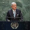 Volkan Bozkir, président de la 75e session de l'Assemblée générale des Nations Unies, ouvre le débat général de la soixante-quinzième session de l'Assemblée générale