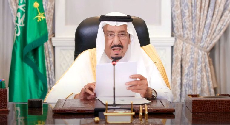 King of Saudi Arabia says peace is top priority for his country 