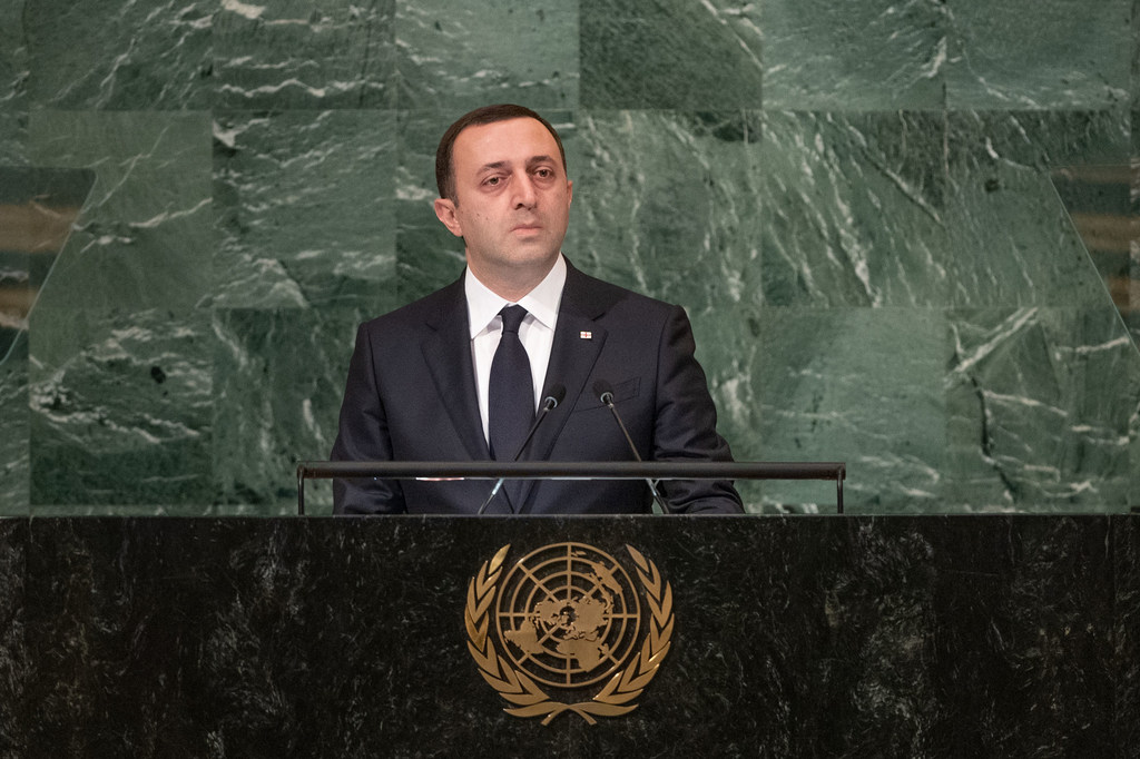  Премьер-министр Грузии Ираклий Гарибашвили на 77-й сессии Генеральной Ассамблеи ООН