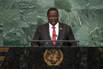 Vice President Hussein Abdelbagi Akol Agany of South Sudan addresses the general debate of the General Assembly’s seventy-seventh session.