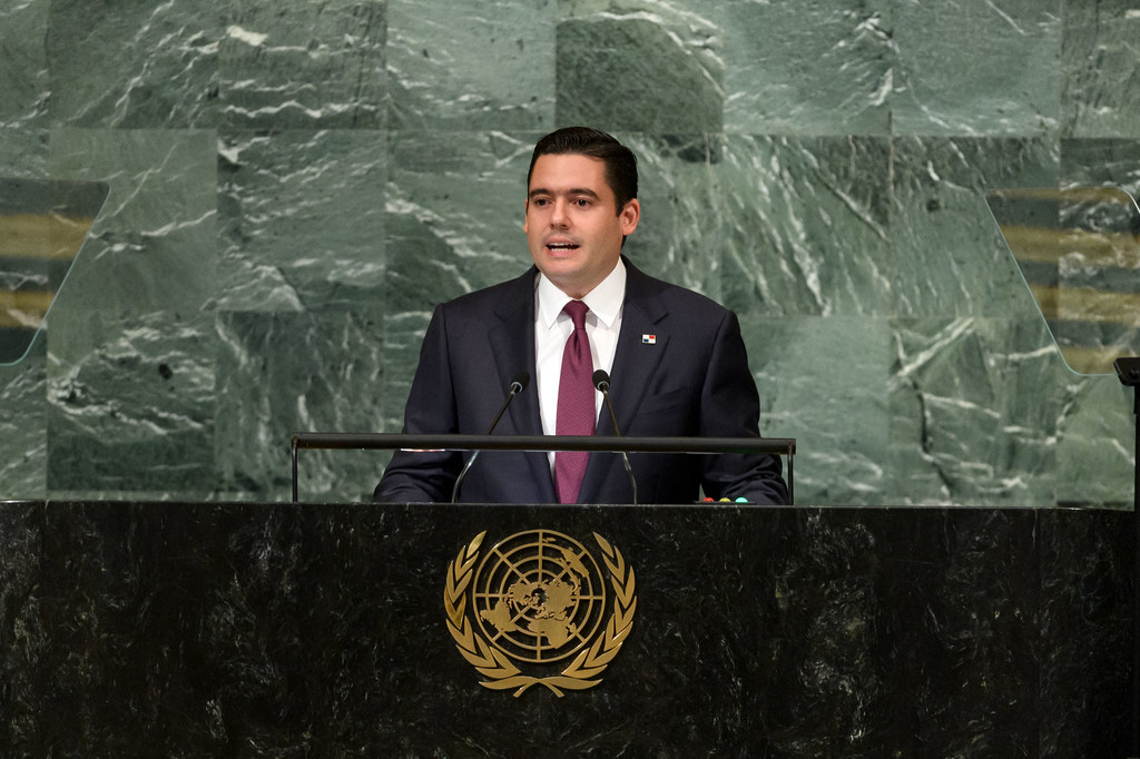El vicepresidente de Panamá, José Gabriel Carrizo, habla en el debate de alto nivel de la Asamblea General.