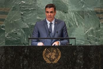 Pedro Sánchez, presidente de Gobierno de España, en el debate de alto nivel de la Asamblea General