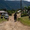 Vista general del campamento de Llano Grande que sirve de reincorporación de excombatientes de las FARC-EP.