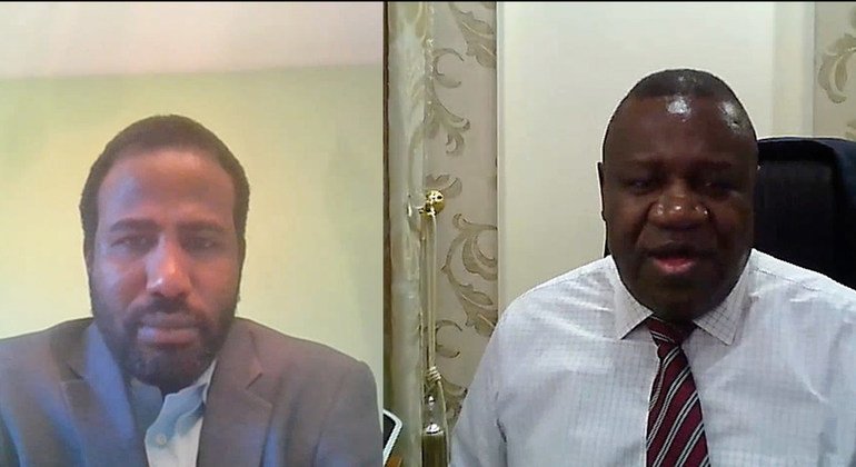 Jeremiah Mamabolo, the Joint Special Representative and Head of the African Union-United Nations Hybrid Operation in Darfur, during an interview with UN News.