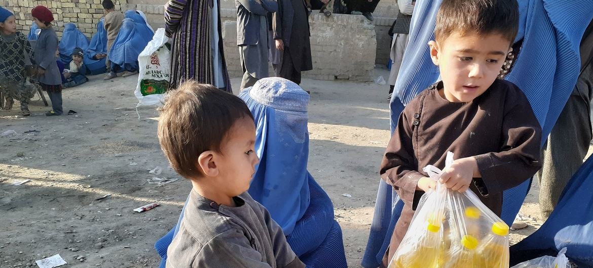 Families person   nutrient  and lipid  distributed by WFP successful  Faryab province, Afghanistan.