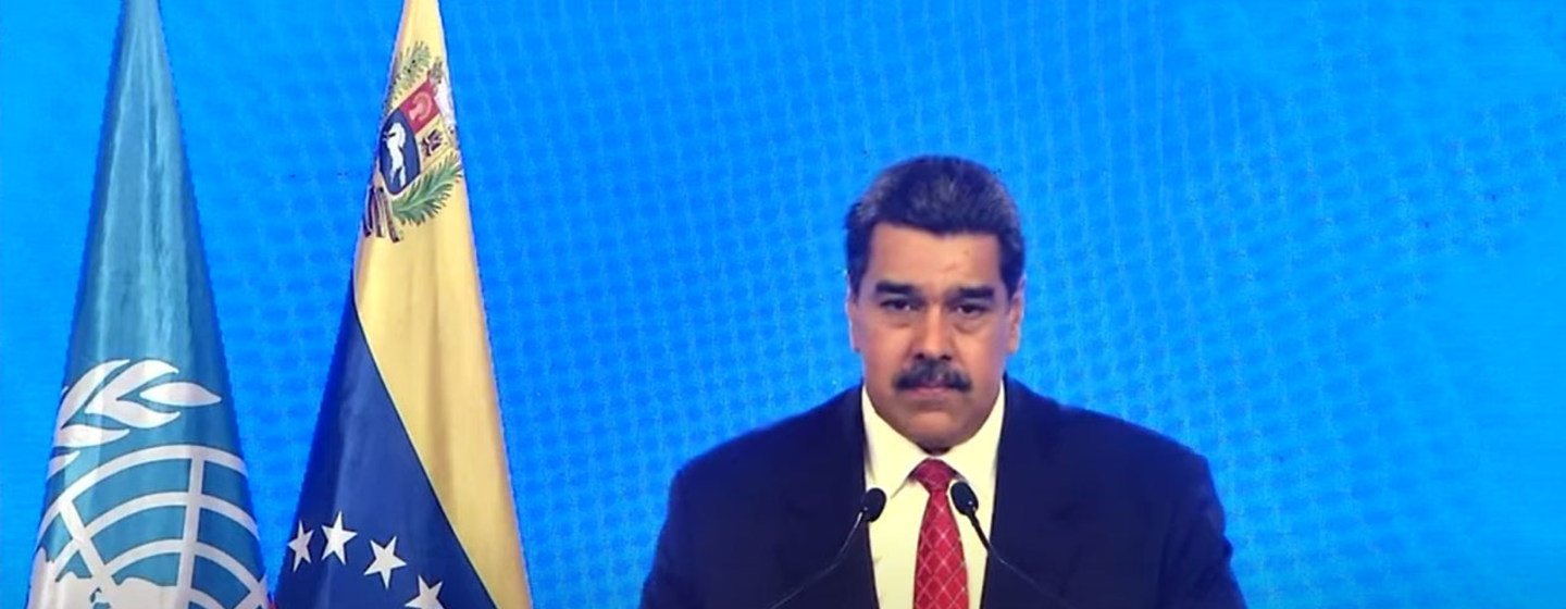 President Nicolás Maduro Moros of Venezuela addresses the general debate of the UN General Assembly’s 76th session.