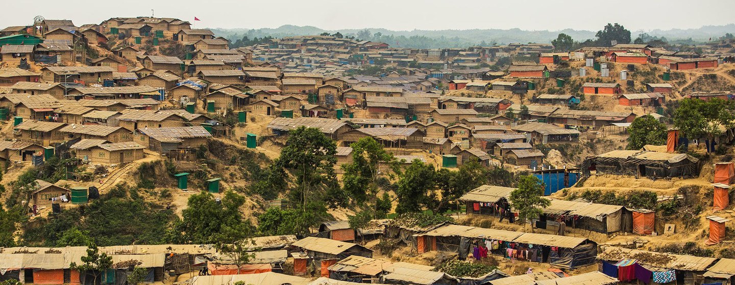 Hakimpara refugee camp in Cox's Bazar, Bangladesh.