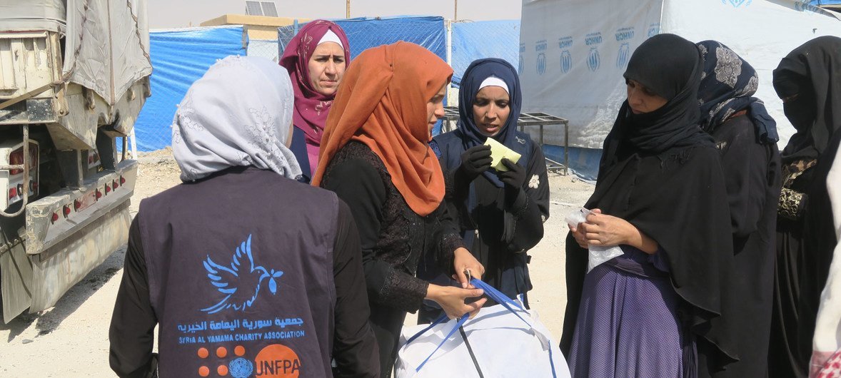The UN Population Fund (UNFPA) is providing services to displaced women and girls across northeast Syria. 