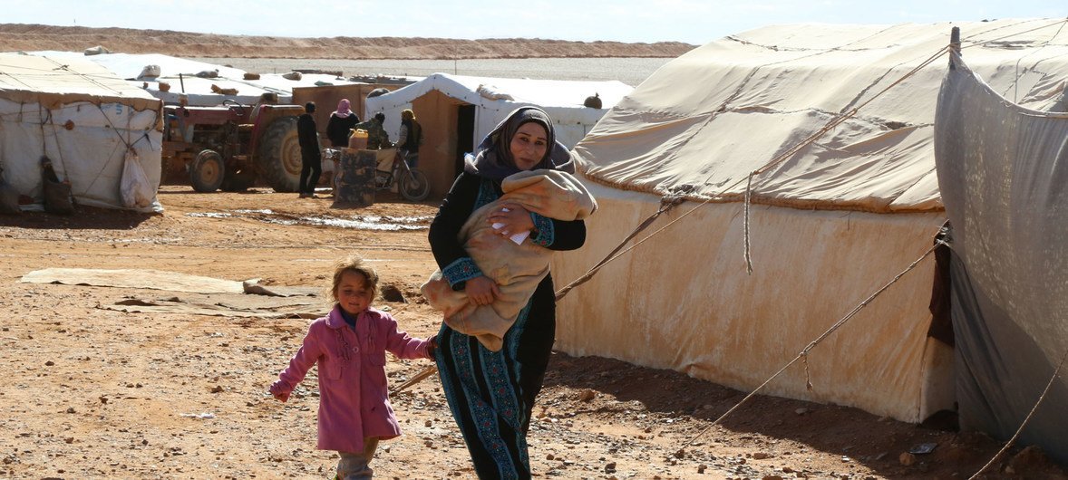 يقدم صندوق الأمم المتحدة للسكان خدمات للنساء والفتيات المشردات في جميع أنحاء شمال شرق سوريا.