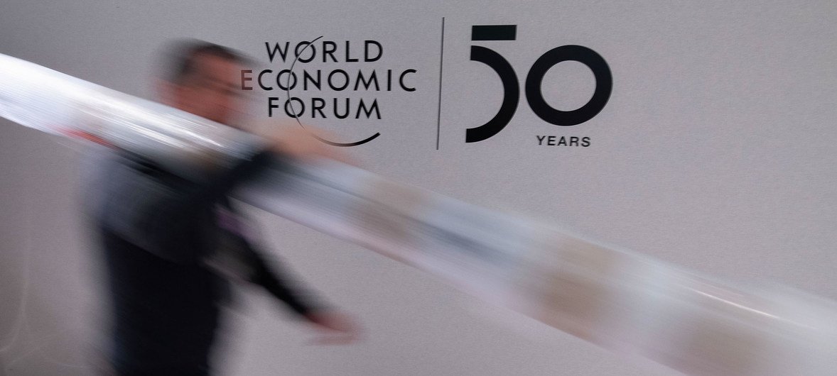 Participante no Fórum em Davos, na Suíça