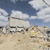من الأرشيف: بعض المباني التي دمرت خلال النزاع المسلح في بيت لاهيا، شمال قطاع غزة، فلسطين.