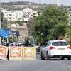 Polícia israelense na entrada do bairro Sheikh Jarrah, em Jerusalém