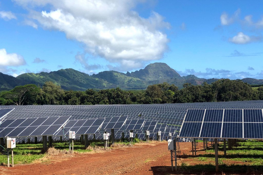 美国夏威夷的考艾岛公用事业合作社太阳能设施