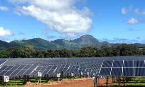 The Kauai Island Utility Cooperative solar facility in the US state of Hawaii.