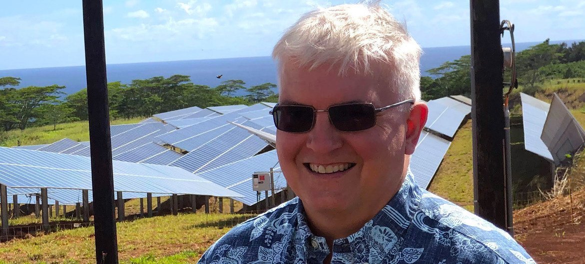 David Bissell, es el director ejecutivo de la Cooperativa de Servicios Públicos de la Isla de Kauai, en el estado de Hawai, en los Estados Unidos.