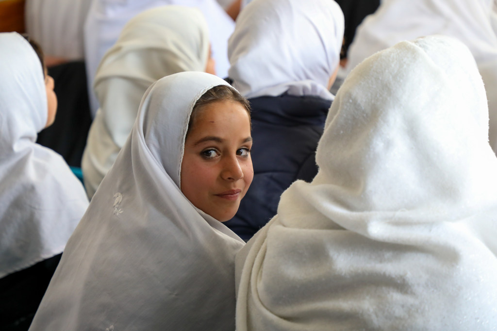 Unas niñas en un centro de aprendizaje en la aldea de Gulab Khail en la provincia de Maidan Wardak,en Afganistán.