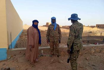 Captain Abdelrazakh (centre) was deployed at the Aguelhok Super Camp in north-east Mali when it was attacked by an armed terrorist group.