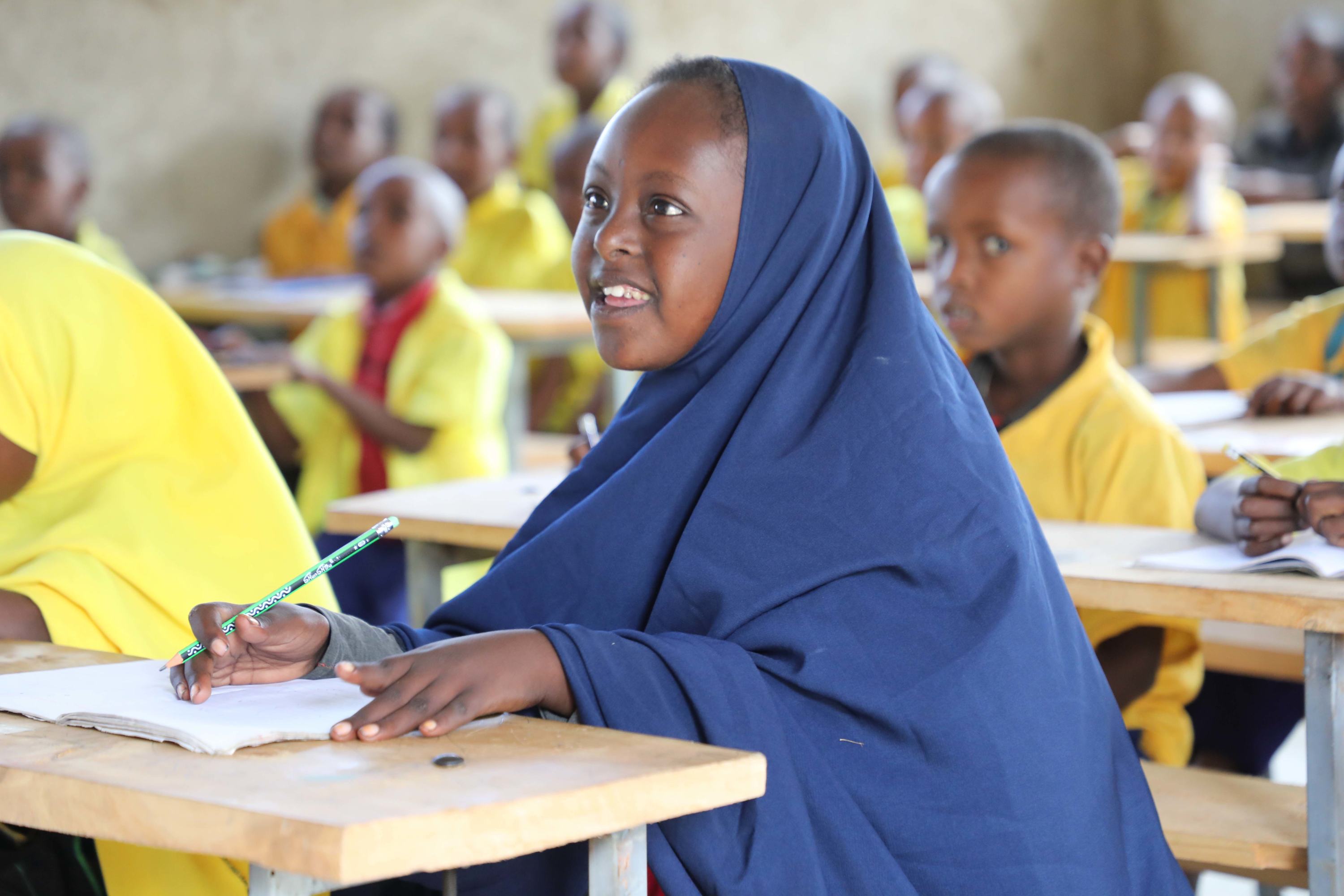 ليدن، طالبة من ذوي الاحتياجات الخاصة في إثيوبيا ، تتلقى دعما تعليميا موجها، بفضل برنامج ممول من صندوق "التعليم لا ينتظر".