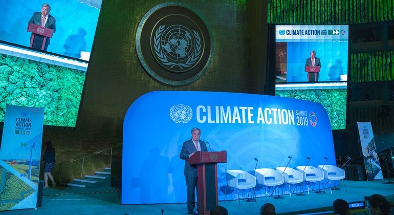 UN Secretary-General António Guterres at the opening ceremony of the Climate Action Summit on 23 September 2019.