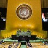 El presidente de Paraguay, Mario Abdo Benítez, se dirige a la Asamblea General en un mensaje en vídeo.